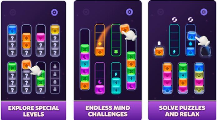 Beyin eğitimi ve odaklanma artışı olarak da bilinen Wonder Sort görseli.